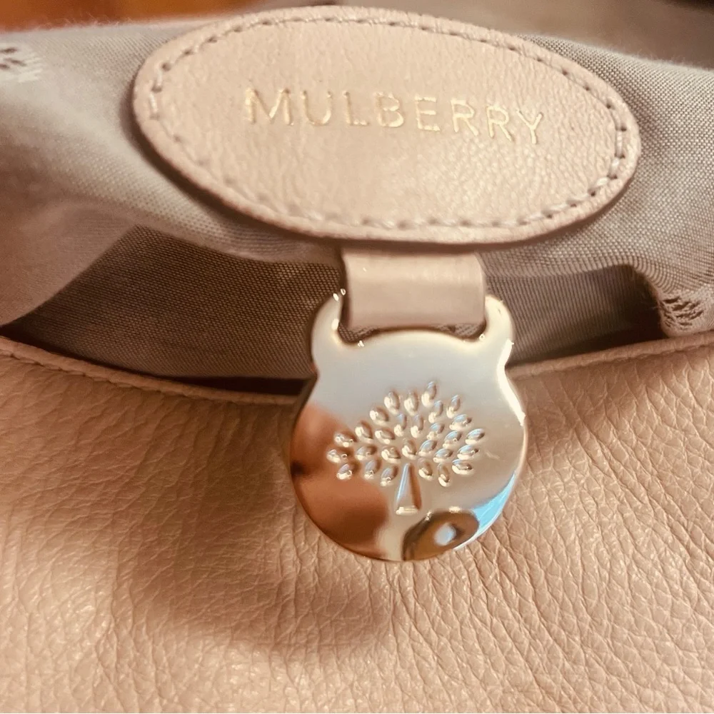 Mulberry Alexa Extra Large Blush Pink Leather Satchel & Crossbody Handbag - Picture 5 of 13